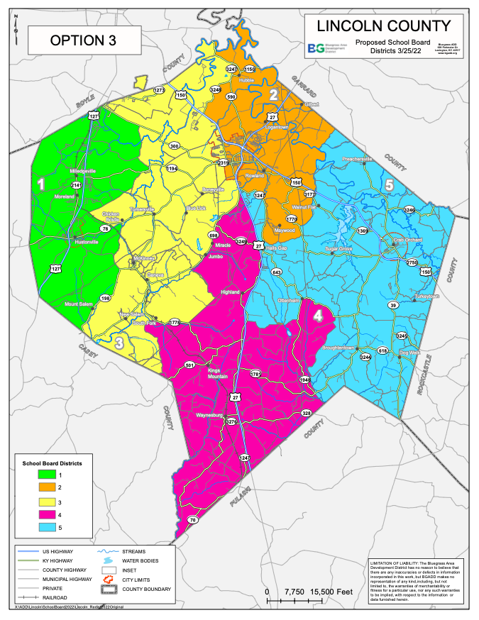 Board Approves New District Boundary Map Lincoln County Schools