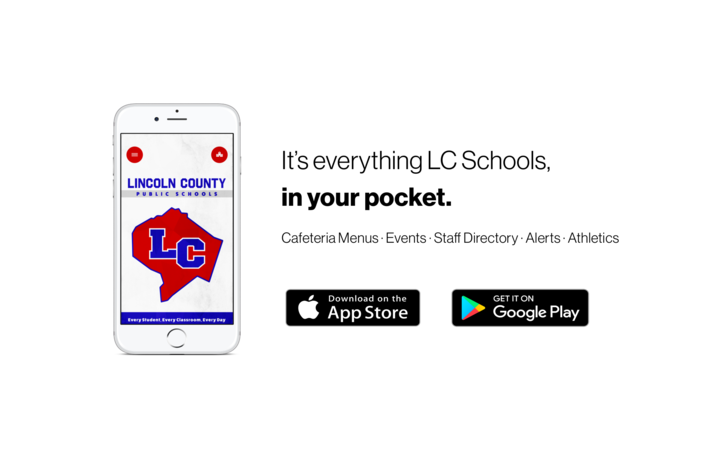 LC Schools App with slogan 