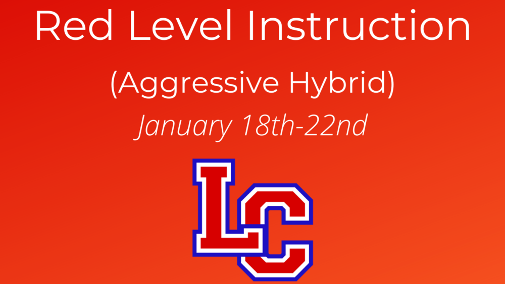 Red Level Instruction to Continue Next Week Lincoln County Schools
