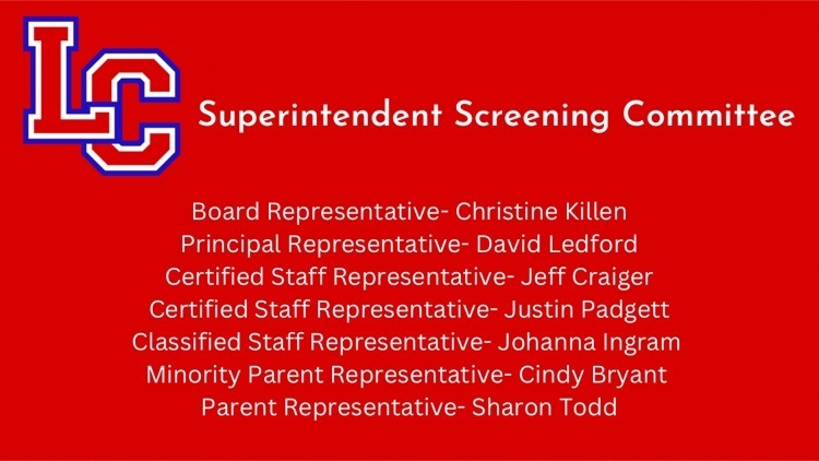 Superintendent Screening Committee 