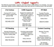 LCMS Student Supports