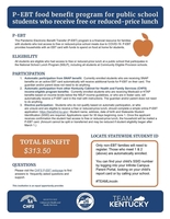 P-EBT Student Benefit