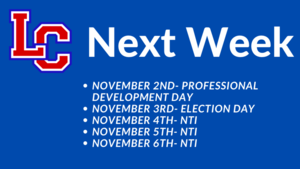 District to Use NTI November 4th – November 6th     