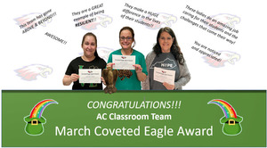 March Staff Coveted Eagle Award Winner