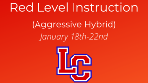 Red Level Instruction to Continue Next Week 