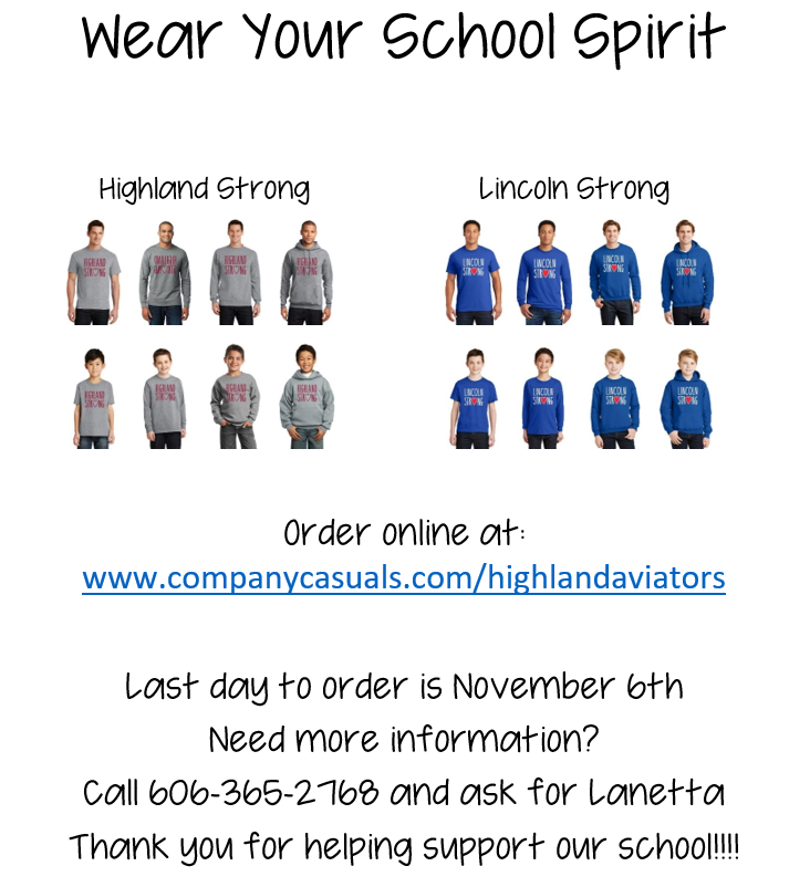 Shirt Order Information