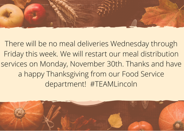 Thanksgiving Food Service 2020