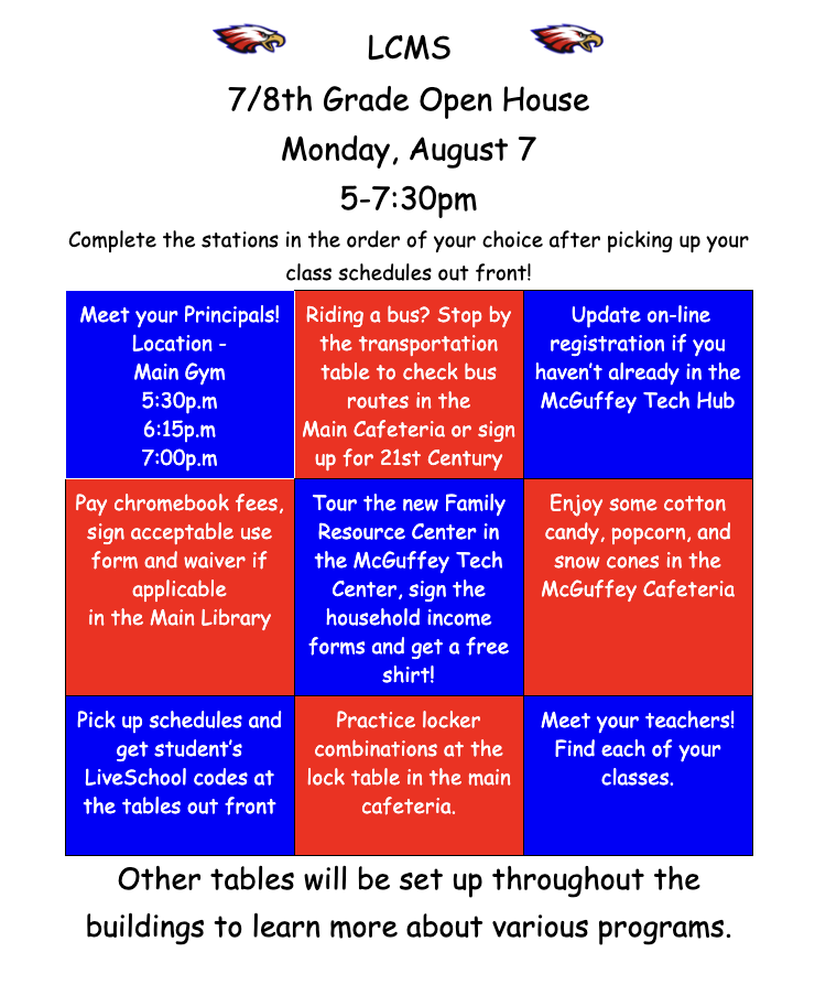 7th/8th Open House