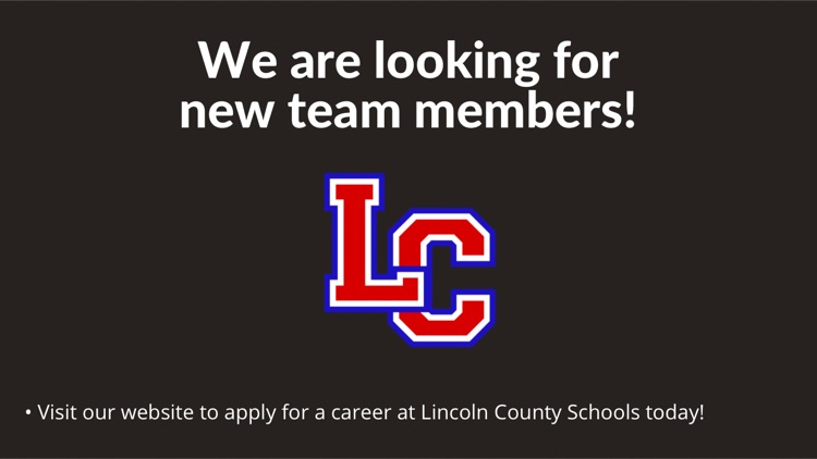 LC Schools is now hiring  