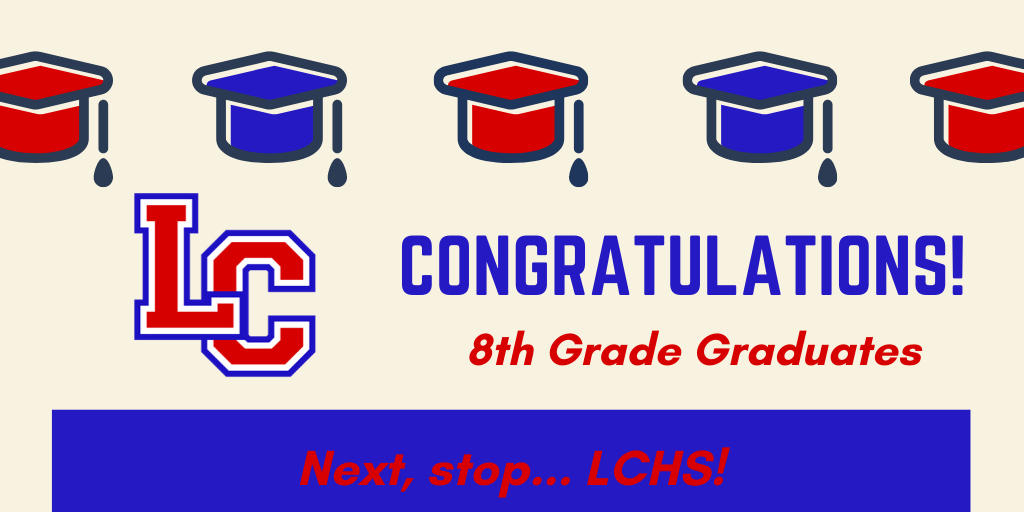 Congrats to 8th grade graduates picture. 