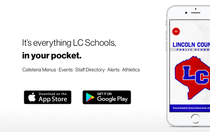 LC Schools App promo. 