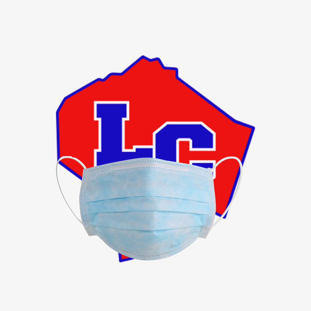LC logo with face covering 